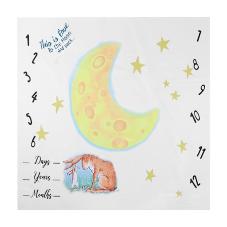 Sarjakuva Kuu Eläinkuvio Vauvan Kuukausittainen Kangas Vauvan Virstanpylväs Kangas Valokuvaus Rekvisiitta