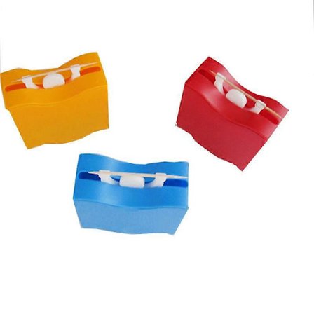 3 stk. Tannpirkerdispenser. Takket være en enkel bevegelse av basen