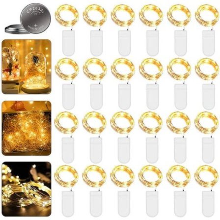 Led-lyskæde - LED'er batteridrevet 20 LED