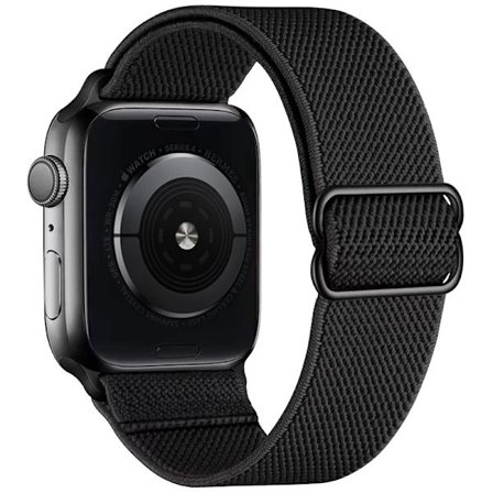 Elastiskt nylonband kompatibelt med Apple Watch-armband 42 mm 44 mm 45 mm