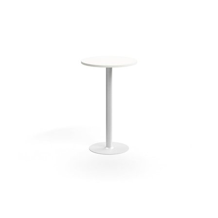 Bar table VERTICUS, Ø700x1100 mm, white