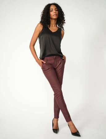 MOS MOSH Mmabbey Night Pant - Burgundy - 42