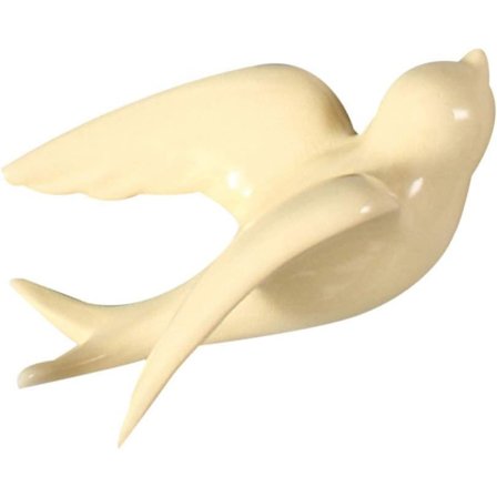 Keramisk Fugl Hængende Svaler Spurve Fugle Nordisk Dekorativ Væghæng (Beige)