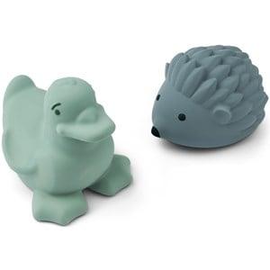 Liewood 2-Pack Peppermint/Whale Blue Henrik Bath Toys One Size - Water toys - One size - Blue