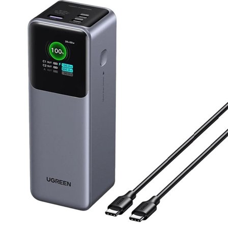 Ugreen PB722 Powerbank 25000mAh 200W QC PD - Grå