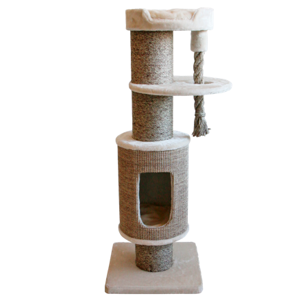 Selected by ZOO - Olympus kløestativ, 49x49x133cm, Beige - Katt - Kloretre og kloremøbler - Kloremøbler og kloretønner - ZOO.no