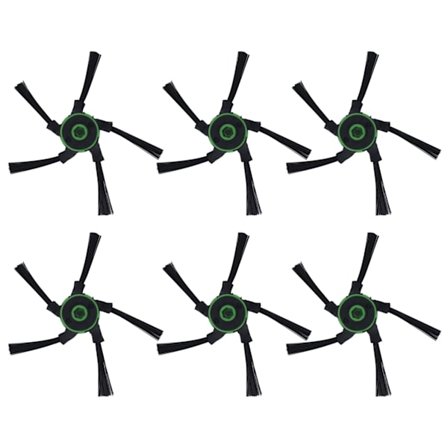 6 stk. sidebørster til robotstøvsuger, reservedele til støvsuger, passer til Roomba S9-serien, sidebørster, fejende sidebørste