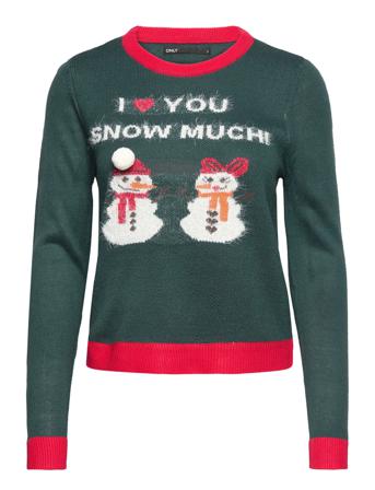 Onlxmas Winter L/S Pullover Box Knt Patterned ONLY