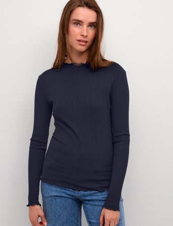 Karen By Simonsen Candacekb Ls Tee - Navy - XXL