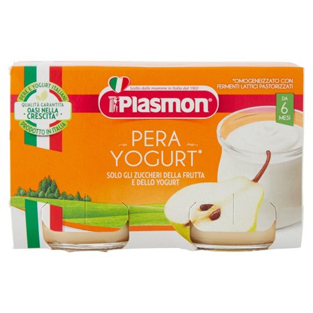 Plasmon Omogeneizzato Yogurt Pera 2x120g