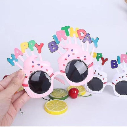 3 Pack Happy Birthday Party Sunglasses, Party Favors,funny Costume Sunglasses, Novelty Eyewear Celebration Decoration For Kids And Adults