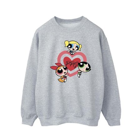 The Powerpuff Girls Herr Dubbelhjärta Sweatshirt XL Sportgrå
