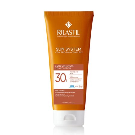 Rilastil Latte Vellutato SPF30 200ml - Latte solare corpo alta prot.