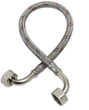 Gelia 3006220782 Anslutningsslang vinkel/vinkel, DN8 G15/G20x1200 mm, Installation