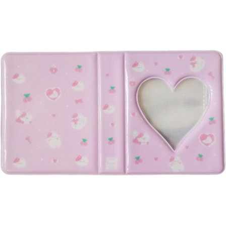 Kompakti 3 tuuman valokuva-albumi valokuvakorttien säilytykseen, käyntikorttikotelo keräilijöille, valkoinen kissa