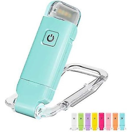 USB-oppladbar boklampe for lesing i sengen, bærbar klipsbar LED-leselampe, bærbar leselampe for bokelskere, reise