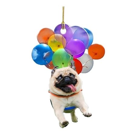 Värikkäät ilmapallot koirariipus joulukuusen ripustuskoristeet 8 8
