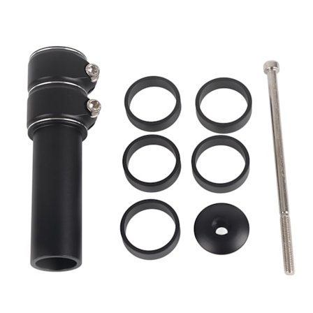 Pyörä Mountain Bike Ohjaustanko Haarukka Varsi Riser Rise Up Extender Jatke Adapter Osat (Musta)