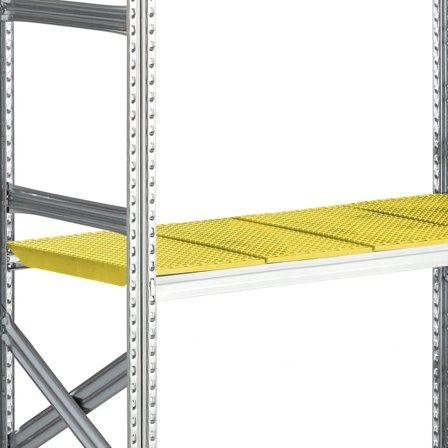 Hyllplan till hyllställ TRANSFORM, plast, 1200x500 mm, gul