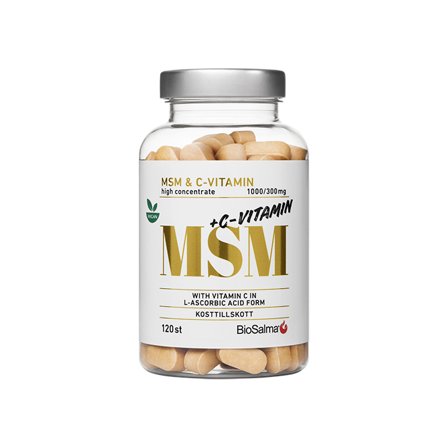 BioSalma MSM + C-vitamin 120 tabletter