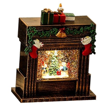 Julesnekugle Bordpynt Belyst Glitrende Musikalsk Snekugle Guld Julemand-lingling}