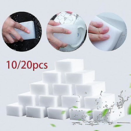 10 / 20 kpl Sieni Kumi Melamiini Puhdistus Sieni Keittiö Siivous Tiskisieni Kylpyhuone Siivous Välineet 100 * 60 * 20mm