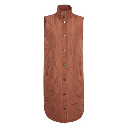 Kaffe KAmeria Quilted Waist Frakke Orange, Dame Vest