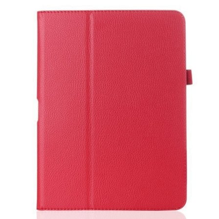Fodral för iPad 2019 Air 3/Pro 10.5"2019/2017 Röd Bi fold Ställ Litchi Textur Läder