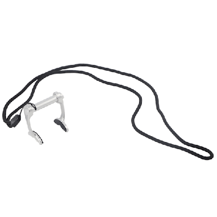 Fridyknings næseklemme Svømme næsepropper med anti-tab strop til dykkerbegyndere Træning Sølv