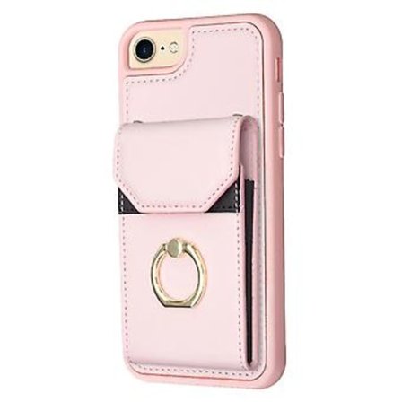 Organ Card Bag Telefonfodral för iPhone SE 2022 / 2020 / 8 / 7 (Rosa)