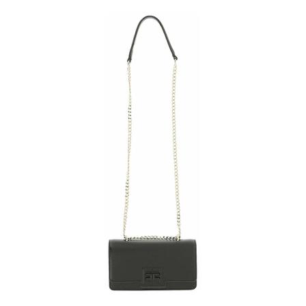 Elisabetta Franchi, Shoulder Bag Zwart, Dames, Maat:ONE Size,lycra
