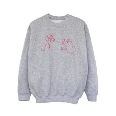 Disney Girls Lady And The Tramp Spaghetti Outline Sweatshirt 5-