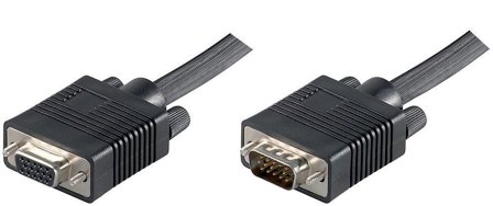 MicroConnect VGA-forlengelseskabel - HD-15 (VGA) til HD-15 (VGA) - 10 m