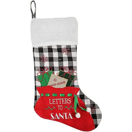 Julstrumpa, stor julklappspåse, julstrumpor att hänga tomten, juldekoration öppen spis godis Sapin