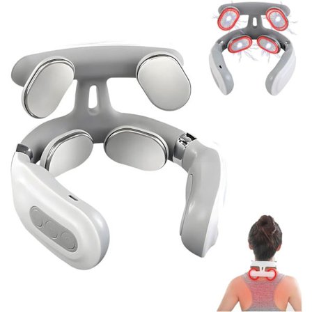 2025 Uusin malli Vitality Magic Pro 2.0 niskahierontalaite, päivitetty My Vitality niskahierontalaite lämmöllä, välitön niskakipu, langaton 