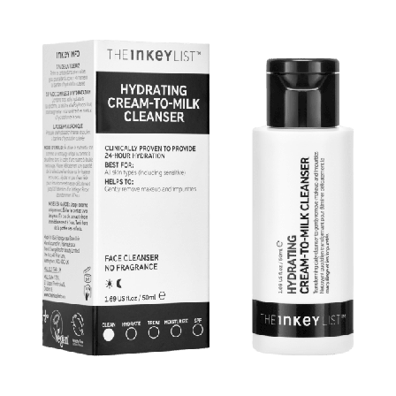 The Inkey List Hydrating Cream to Milk Cleanser Rengöring Unisex 50ML