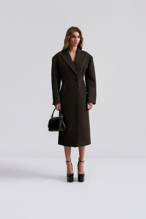 Malina - Reese coat - L - Brown Check
