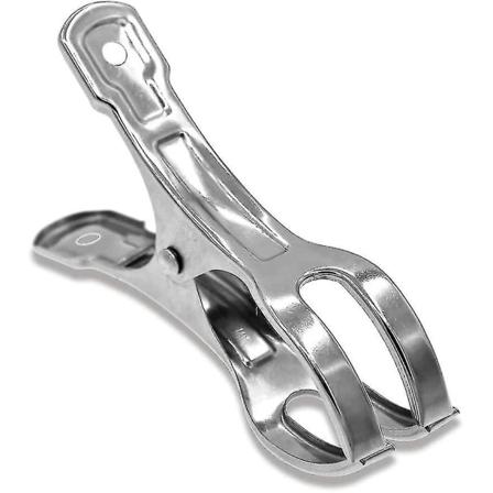 Strandhandduksklämmor i Rostfritt Stål, 10-pack 4,3 tum Quiltklädnypor