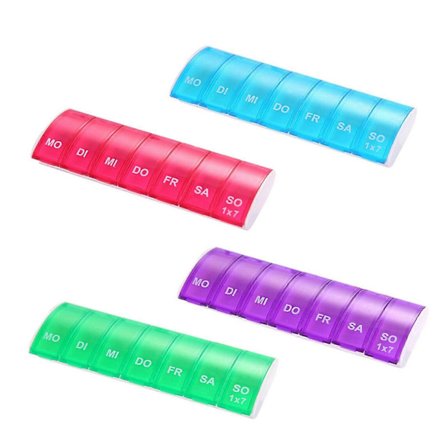 7 Dagars Medicinbox Pillerbox Tablettask 7 Fack Pillerburk Pillerspridare