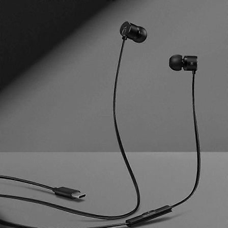 OnePlus Bullets 2T Øretelefoner Type-C In-Ear Headset Med Fjernbetjening Mikrofon 1.15M Kablet Kompatibel til Oneplus 7 8 Pro 6 7 T Mobiltelefon [DB]