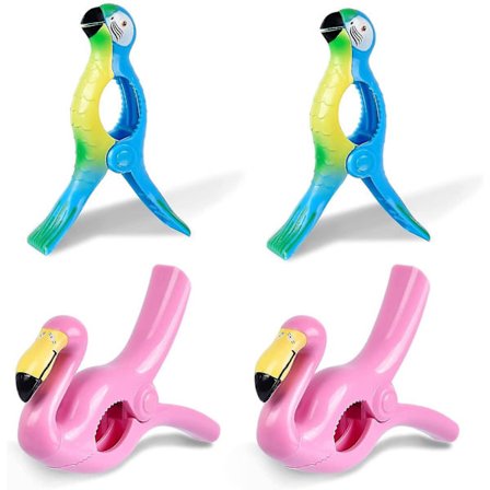 Strandhåndklæde Klips, 4 stk Strandhåndklæde Klemmer Solsenghåndklæde Klips Store Tøj Klemmer