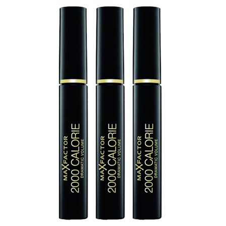 3 kpl Max Factor 2000 Calorie Mascara Black 9ml