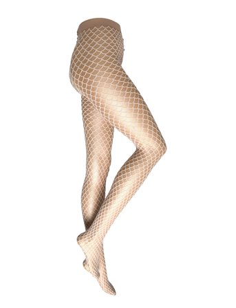 Velvet Net Illusion Tights Beige Wolford