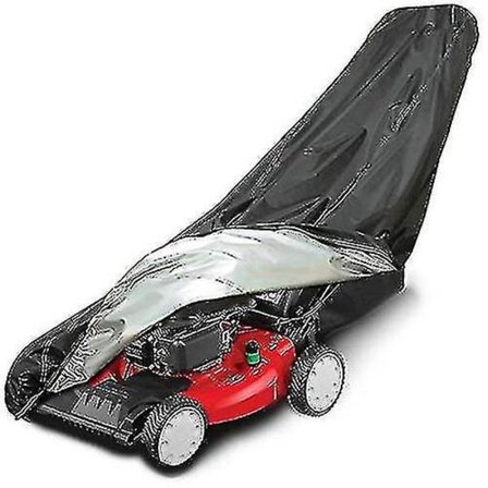 Plengressklipperovertrekk, støv- og UV-beskyttende polyestertrekk med sikker snor for bensin-, elektriske- og hjulgressklippere