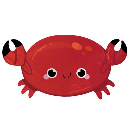 Krabba Folieballong Röd