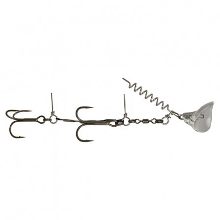 Headbanger RockerHead Stinger Shallow 1/0 + 1, 8g - Transparent