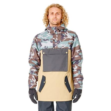 Rip Curl Men's Primative Anorak Jacket Men unlined ski jackets Beige XL