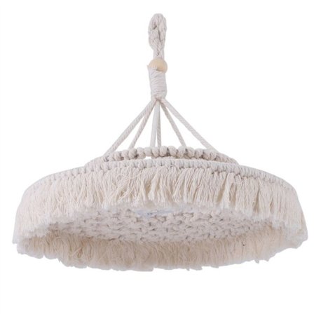 Macrame lampskärm Boho hängande pendellampa lock Modern kontor sovrum vardagsrum plantskola bohemisk inredning
