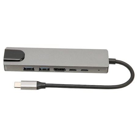 USB-C Ethernet-adapter, Typ C till HDTV USB-C Multiport-adapter USBC Ethernet-hub Byggd för precision