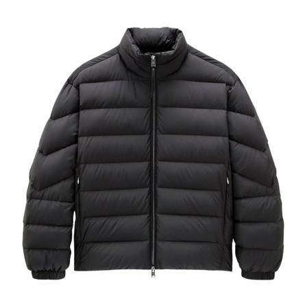 Woolrich Zwart Ellis microfiber down jacket black , Zwart , Dames , Maat: M